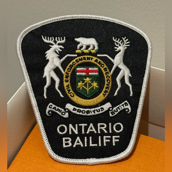 Ontario Bailiff Embroidered Patch/Crest Set - Picture 2 of 4